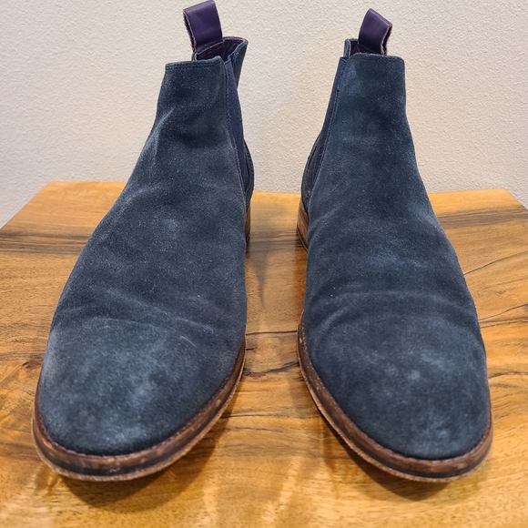 Ted Baker Camroon 4 Navy Suede Chelsea Boot - Picture 3 of 13